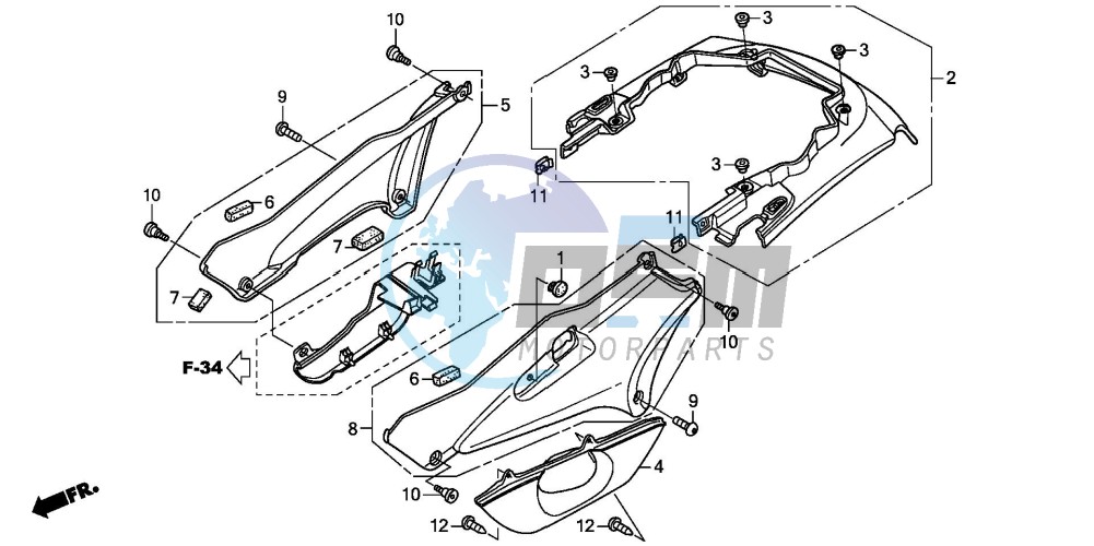 SIDE COVER/REAR COWL