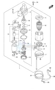 DF 70A drawing Starting Motor