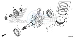 TRX500FA5H TRX500FA ED drawing CRANKSHAFT/PISTON