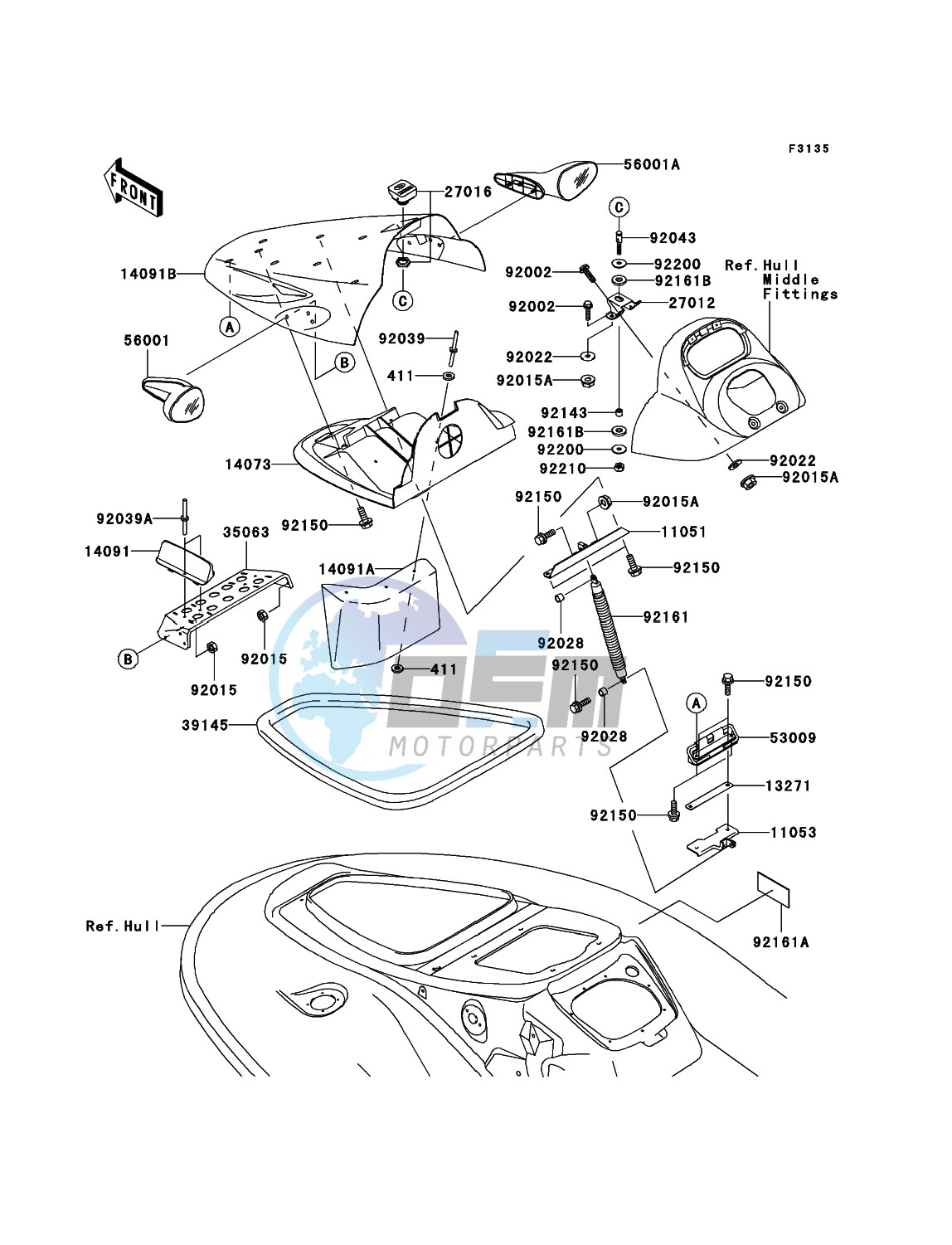 Hull Front Fittings