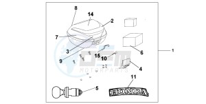 SH150R 125 drawing 35L TOPBOX PEARL COOL WHITE