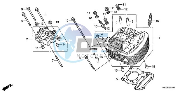 FRONT CYLINDER HEAD