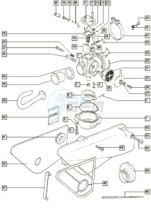 WIZZ-RD_25-45kmh_X-K1 50 X-K1 drawing Carburettor-intake silencer