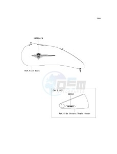 VN 2000 H [VULCAN 2000 CLASSIC] (8F-9F) H8F drawing DECALS-- SILVER- --- BLACK- --- H8F- -