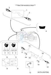 YFM700FWBD KODIAK 700 EPS (BGFB) drawing WVTA LIGHTING