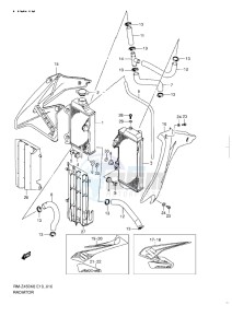 RM-Z 450 drawing RADIATOR (K8-L0)