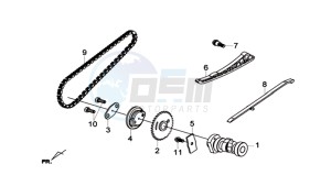 CRUISYM 300 (L8) EU drawing CAM SHAFT COMP