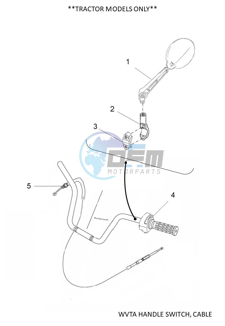 WVTA HANDLE SWITCH, CABLE