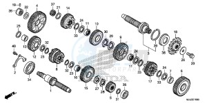 NC750SAF NC750S 4ED - (4ED) drawing TRANSMISSION (NC750S/SA)