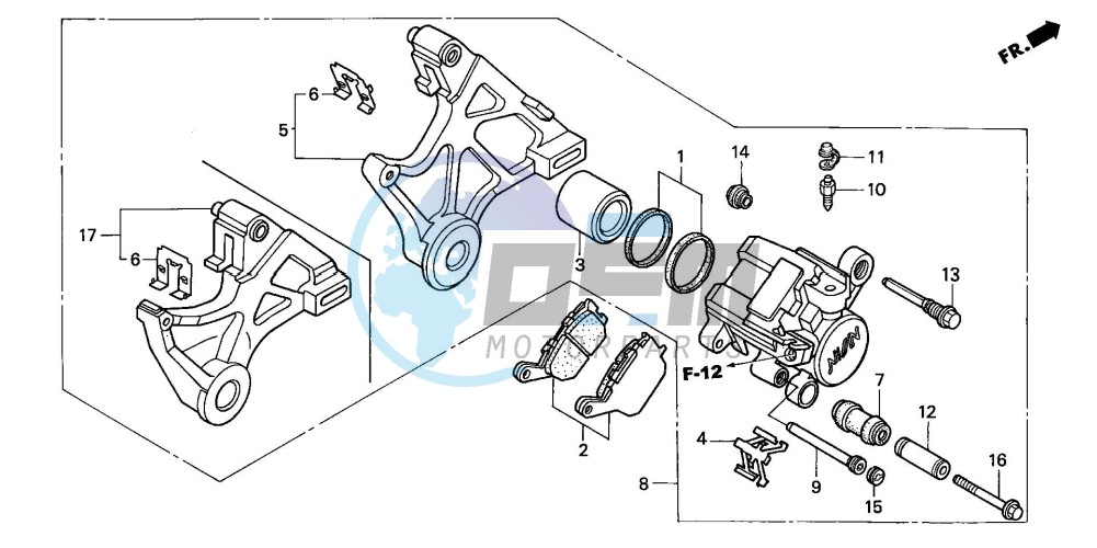 REAR BRAKE CALIPER