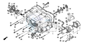 TRX500TM drawing FRONT CRANKCASE COVER (TRX500FE)