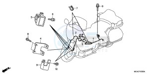 GL1800F GoldWing - GL1800-F 2ED - (2ED) drawing AIRBAG HARNESS