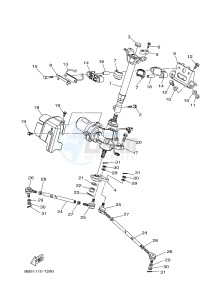 YFM450FWBD KODIAK 450 EPS (BB5A) drawing STEERING