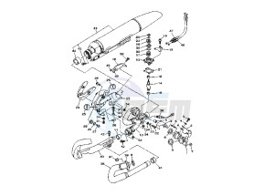 XV MIDNIGHT STAR 1900 drawing EXHAUST SYSTEM