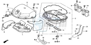 CBR600F4 drawing AIR CLEANER