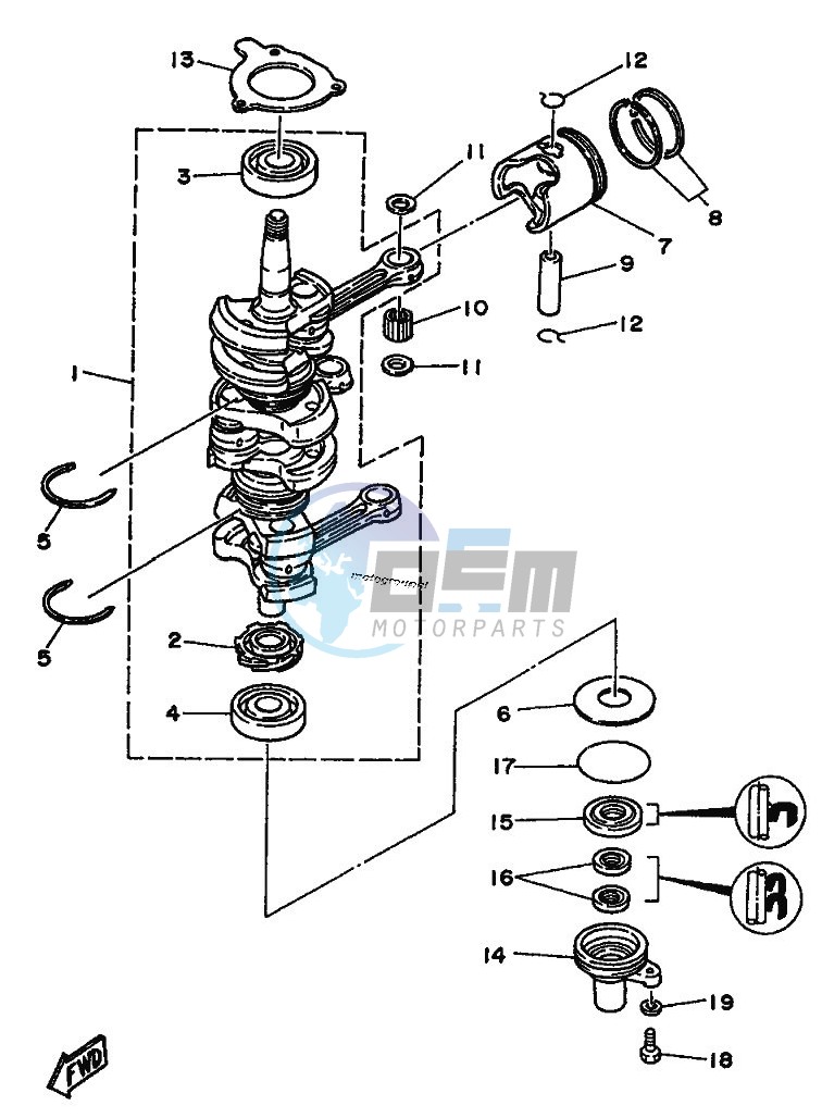 CRANKSHAFT--PISTON