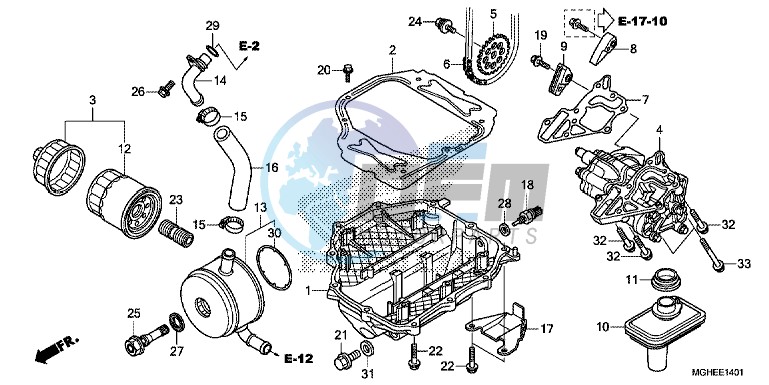 OIL PUMP (VFR1200XD/XDA/XDL/XDS)