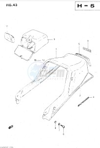 GSX500E (E39) drawing SEAT TAIL COVER (GSX500ESF)