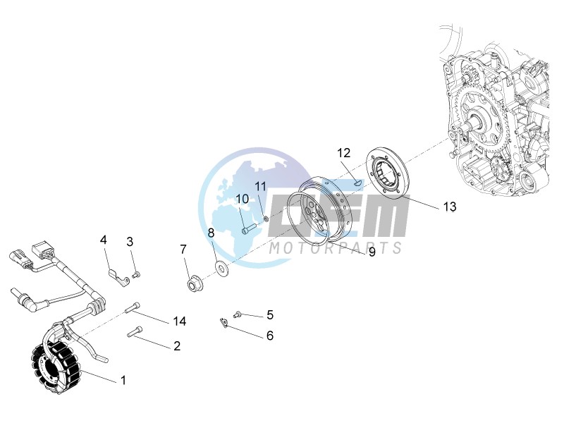 Flywheel magneto