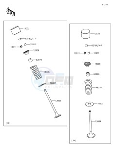 VERSYS-X 300 ABS KLE300CHF XX (EU ME A(FRICA) drawing Valve(s)