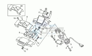 Strada 750 drawing Main switch - steering lock