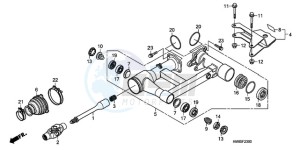 TRX250TMA U drawing SWINGARM