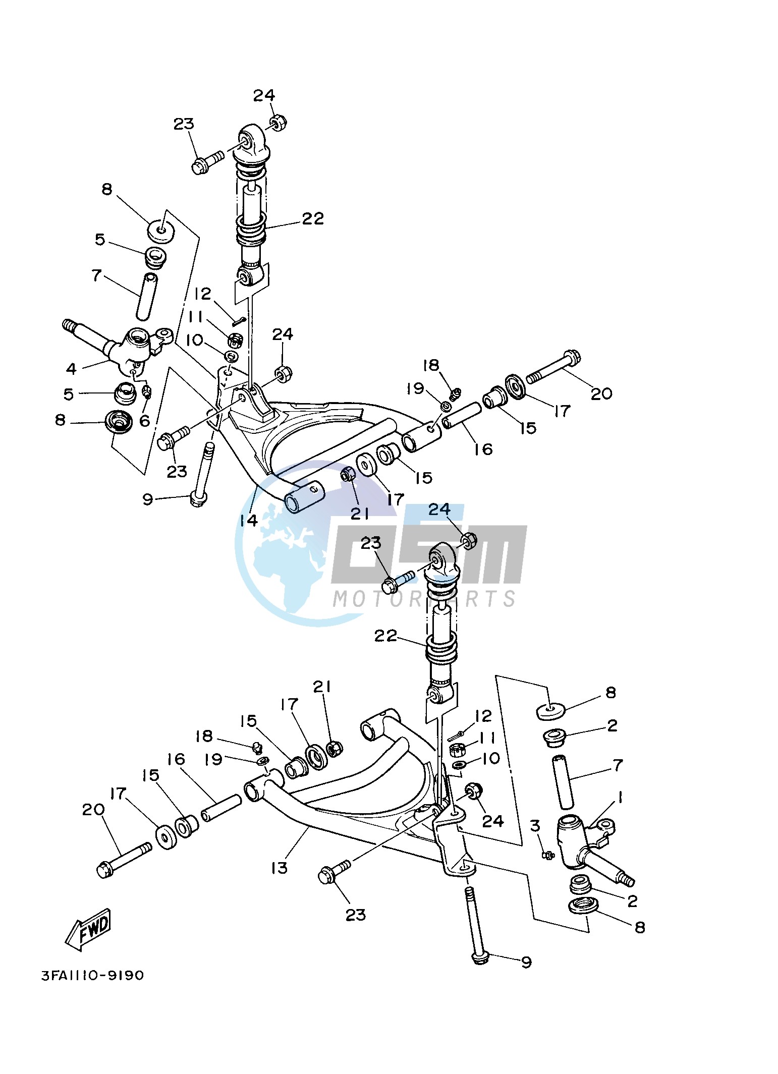 FRONT SUSPENSION & WHEEL