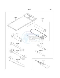 KVF 300 A [PRAIRIE 300 4X4] (A1-A4) [PRAIRIE 300 4X4] drawing OWNERS TOOLS