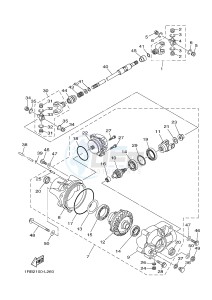 YXR700F YXR7FB RHINO 700 (1RB2 1RB3 1RB4 1RB5) drawing FRONT DIFFERENTIAL