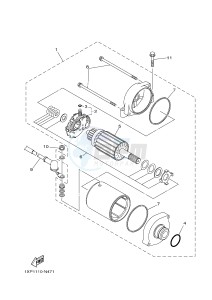 YXM700E YXM700PF VIKING EPS (1XPR) drawing STARTING MOTOR