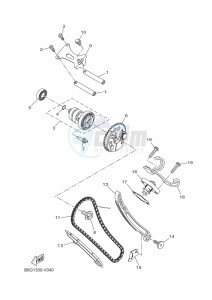 MT125 MTN125-A (BGW2) drawing CAMSHAFT & CHAIN