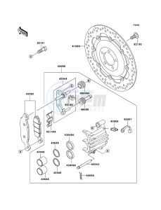 W650 EJ650C6F GB XX (EU ME A(FRICA) drawing Front Brake