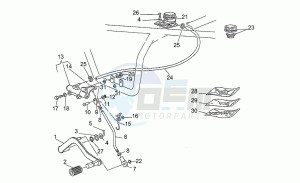 Nevada 750 drawing Rear master cylinder