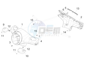 GTS 300 ie ABS (APAC) drawing Handlebars coverages