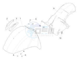 GTS 300 ie ABS (APAC) drawing Wheel huosing - Mudguard