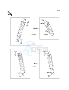 KAF 300 C [MULE 550] (C1-C5) [MULE 550] drawing SHOCK ABSORBER-- S- -