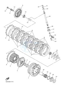 YZF-R1 YZF-R1M 998 R1 (2SG5 2SG6) drawing CLUTCH