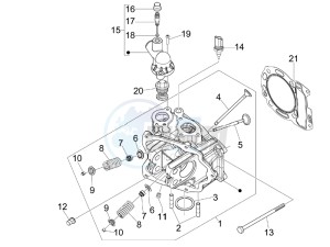 GTV 300 4T 4V ie (USA) USA drawing Head unit - Valve