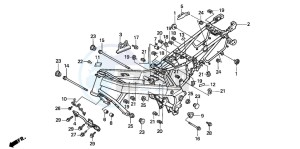 NTV650 drawing FRAME BODY