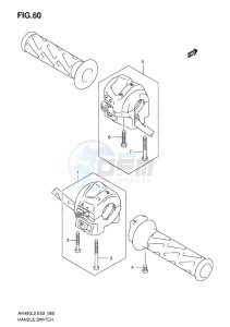 AN400Z ABS BURGMAN EU-UK drawing HANDLE SWITCH