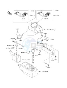 JT 1100 B [1100 STX] (B1-B2) [1100 STX] drawing METERS