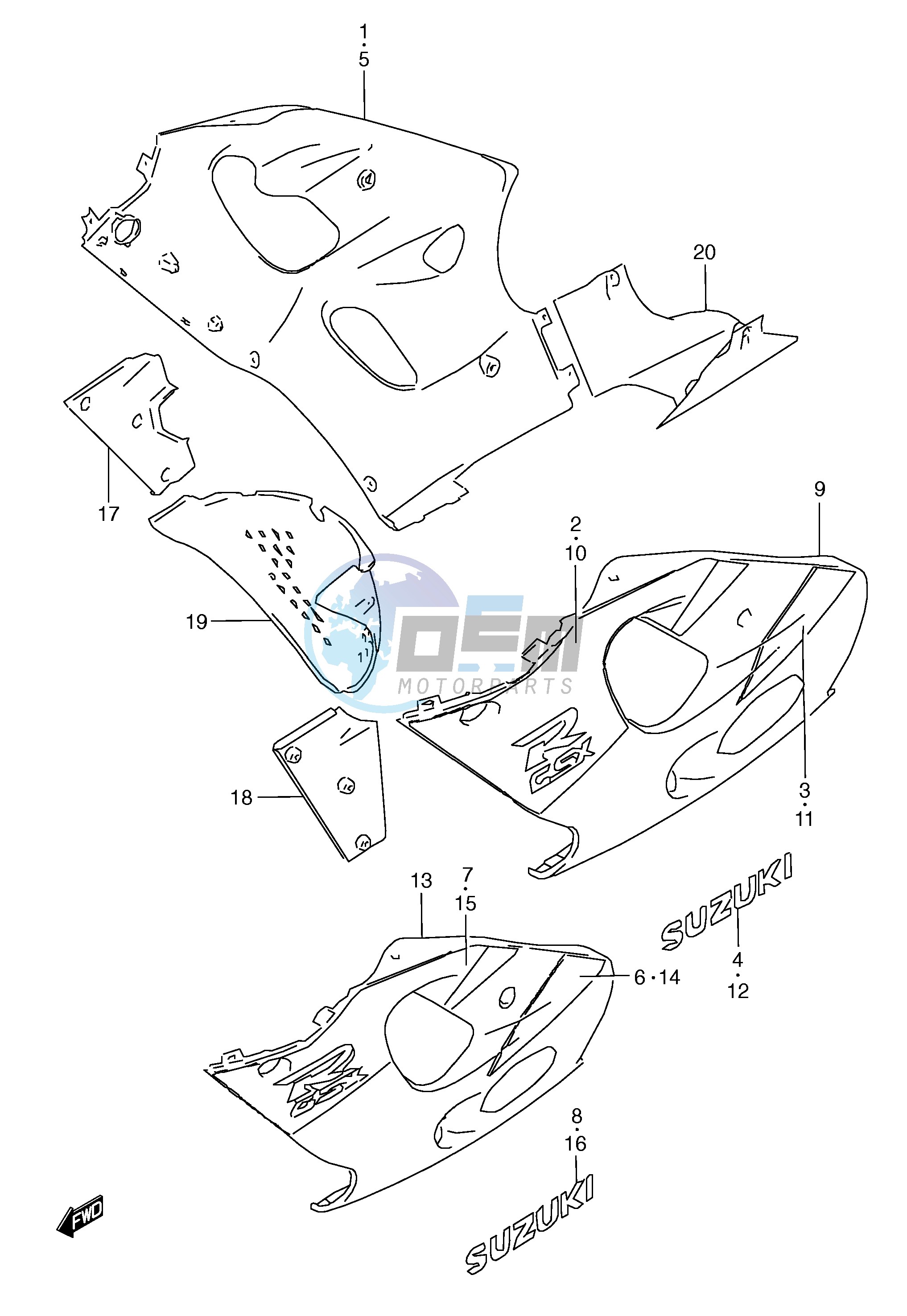 UNDER COWLING BODY (MODEL V)