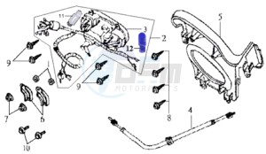 JOYRIDE 125 drawing DASHBOARD / SPEEDOMETER CABLE / WIRING HARNASS