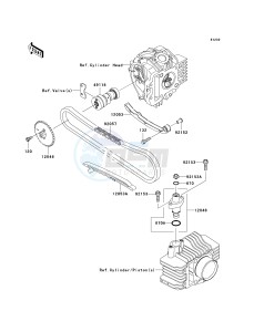 KLX 110 A (KLX110 MONSTER ENERGY) (A6F-A9FA) A7F drawing CAMSHAFT-- S- -_TENSIONER