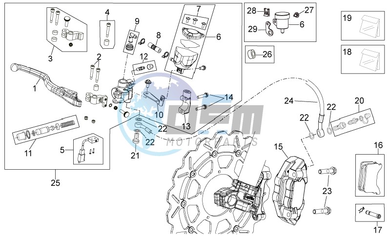 Front brake system