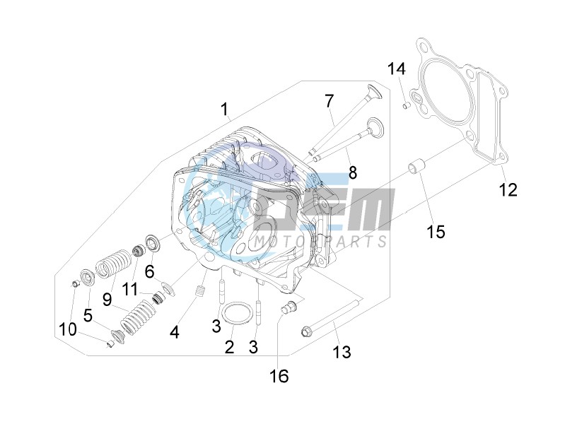 Cilinder head unit - Valve