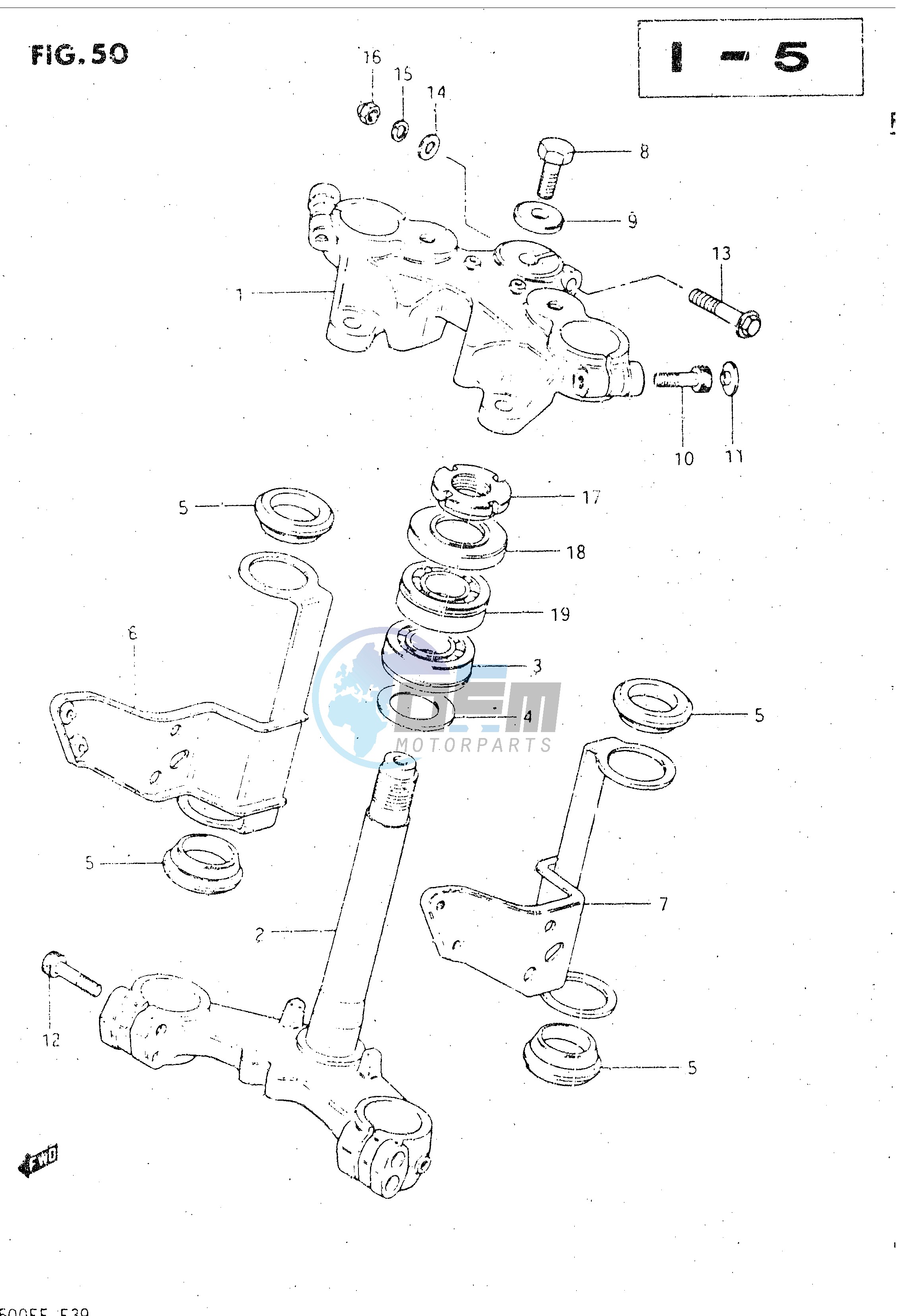 STEERING STEM (GSX500EE EF)