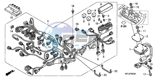 WIRE HARNESS (CBR1000RA)