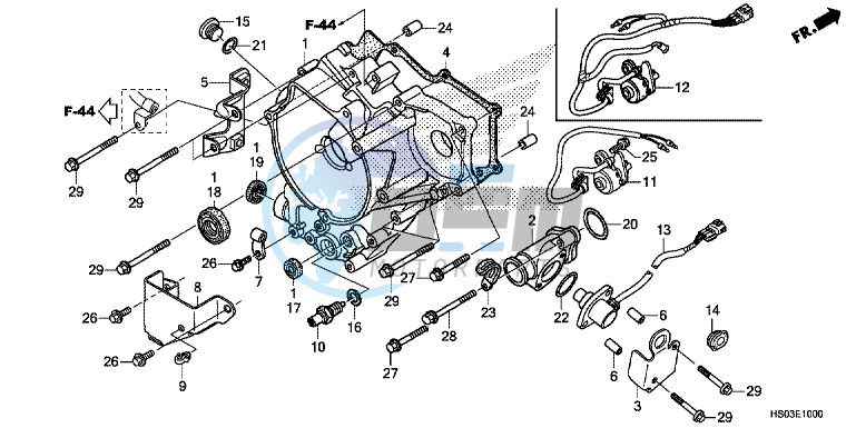 REAR CRANKCASE COVER