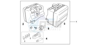 VFR1200XDC drawing KIT PANNIER CASE